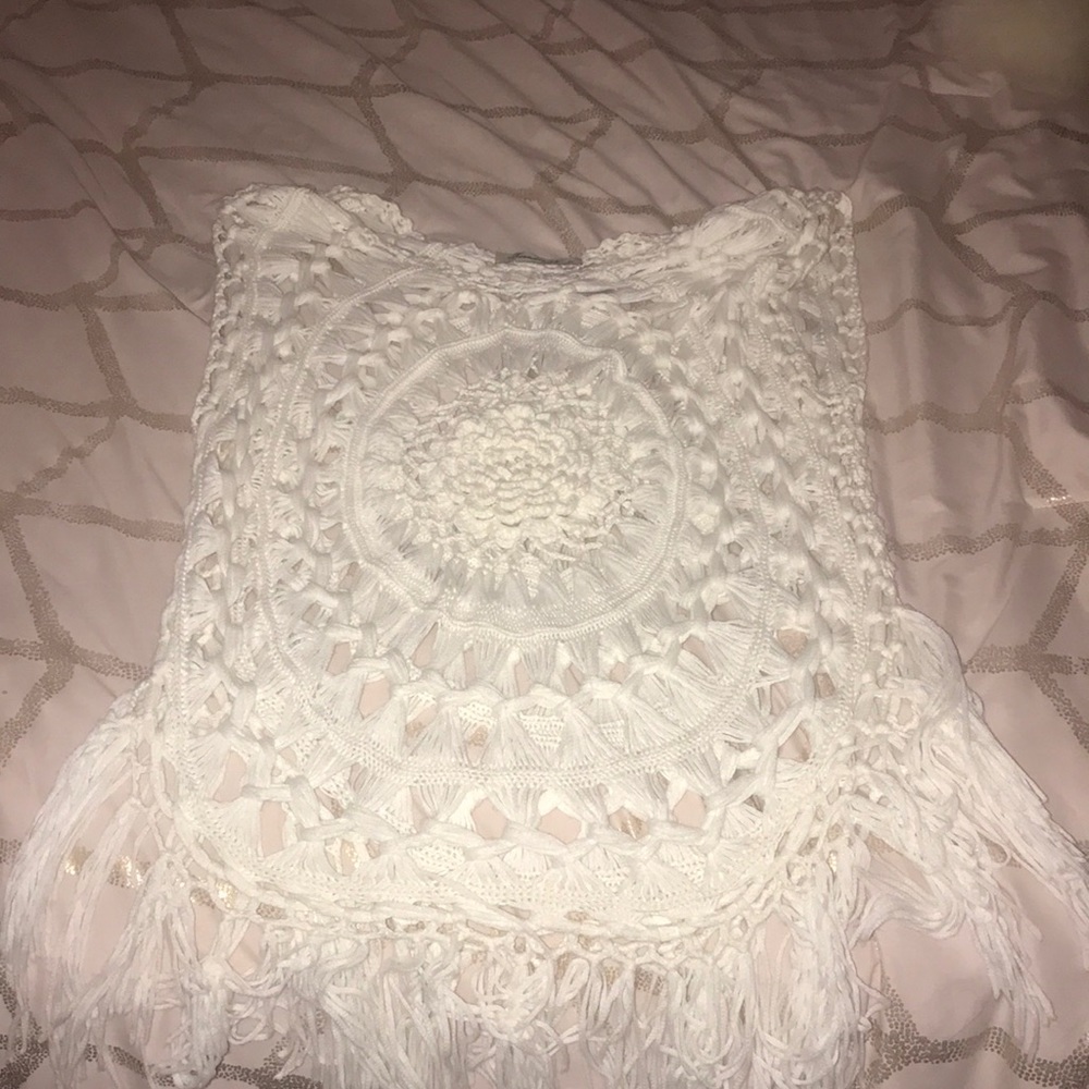 Lace see through shirt